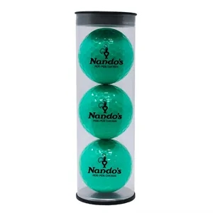 3 Colored Golf Balls Tube