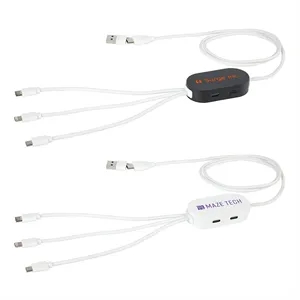 Triumph 3-in-1 Charging Cable with 4-Port USB Hub and Recycl | https://www.bestnamebadges.com