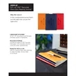 5.5' x 8' FSC ® Recycled Mano Slim Meeting Journal | https://www.bestnamebadges.com