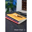 5.5' x 8' FSC ® Recycled Mano Slim Meeting Journal | https://www.bestnamebadges.com