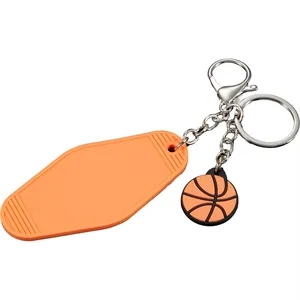 Basketball Motel Keychain | https://www.bestnamebadges.com