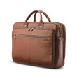 Samsonite® Classic Leather Toploader Brief Bag | https://www.bestnamebadges.com