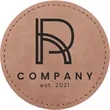 2.5" Creekside Leatherette Round Adhesive Patch | https://www.bestnamebadges.com