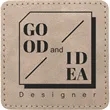 2.5" Creekside Leatherette Square Adhesive Patch | https://www.bestnamebadges.com