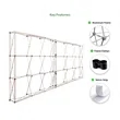 Pop Up Fabric Foldable Display w/Endcaps- Premium Size Range | https://www.bestnamebadges.com