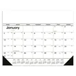 Triumph® Calendars Black & White Desk Pad with Vinyl Corners | https://www.bestnamebadges.com
