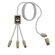 SCX Innovative Design™ 5-in-1 Bamboo Charging Cable 2A | https://www.bestnamebadges.com