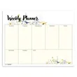 Triumph® Calendars Small Weekly Desk Pad - Floral | https://www.bestnamebadges.com