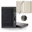 Black Laser Medio Lined Ivory Page Journal Gift Set | https://www.bestnamebadges.com