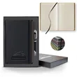 Black Laser Medio Lined Ivory Page Journal Gift Set | https://www.bestnamebadges.com