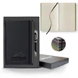 Black Laser Medio Lined Ivory Page Journal Gift Set | https://www.bestnamebadges.com