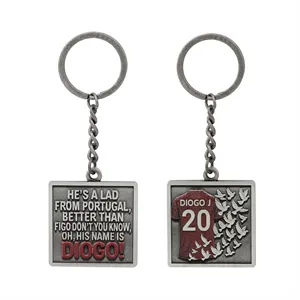 Die Cast Zinc Alloy Keychain with Antique Tin Coating