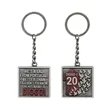 Die Cast Zinc Alloy Keychain with Antique Tin Coating | https://www.bestnamebadges.com