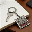 Die Cast Zinc Alloy Keychain with Antique Tin Coating | https://www.bestnamebadges.com
