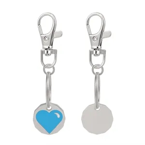 Die Cast Zinc Alloy Key Tag Keychain W/ Baked Enamel