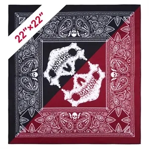 Full Color Cotton Square Bandanna