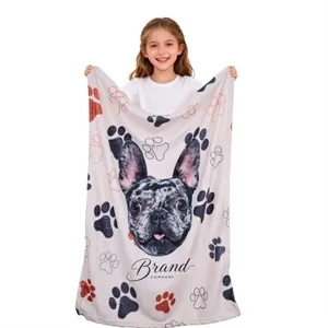 Custom Sublimated Soft Flannel Blanket (30" x 40")