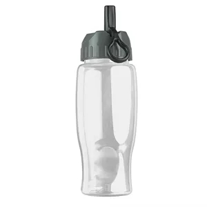 Garyline® Poly+ Bottle with Ring-Straw Lid - 27 oz. | https://www.bestnamebadges.com