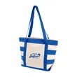 Striped Accent Boat Bag | https://www.bestnamebadges.com