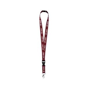 3/4'' Sublimated Lanyard With Lobster, Buckle And Breakaway