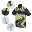 Custom Sublimated Quarter Zip Short Sleeve Jacket | https://www.bestnamebadges.com