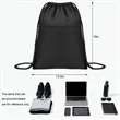 Waterproof Drawstring Gym Bag With Front Pocket | https://www.bestnamebadges.com