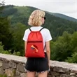 Waterproof Drawstring Gym Bag With Front Pocket | https://www.bestnamebadges.com