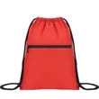 Waterproof Drawstring Gym Bag With Front Pocket | https://www.bestnamebadges.com