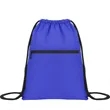 Waterproof Drawstring Gym Bag With Front Pocket | https://www.bestnamebadges.com
