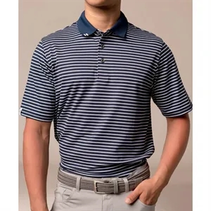 Ashworth® Golf 2Bar Stripe Polo with Custom Logo | https://www.bestnamebadges.com