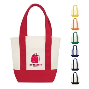 12 Oz Mini Cotton Canvas Tote Bag (13'' x 6'' x 11'')