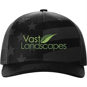 Richardson 112PFP Snapback Trucker Hat w/Leatherette Patches