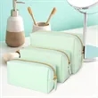 Portable PU Leather Makeup Bag | https://www.bestnamebadges.com