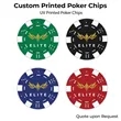 Rustic/Gold Leatherette 100 Chip Poker Set | https://www.bestnamebadges.com
