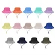 Kids Wide Brim Bucket Hat With Adjustable Strap | https://www.bestnamebadges.com