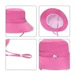 Kids Wide Brim Bucket Hat With Adjustable Strap | https://www.bestnamebadges.com