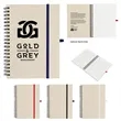 Natural Paper Spiral Notebook | https://www.bestnamebadges.com