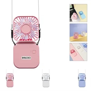 Foldable Rechargeable USB Mini Necklace Fan