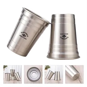 18 Oz. Single Wall Stainless Steel Beer Cups