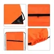 Large Polyester Drawstring Backpack W/Front Zipper Pocket | https://www.bestnamebadges.com