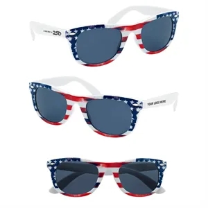 America250™ Patriotic Malibu Sunglasses | https://www.bestnamebadges.com
