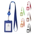 Retractable Badge Reel Lanyard W/ Back Card Holder | https://www.bestnamebadges.com