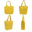 Colorful Small Canvas Grocery Tote Bag W/ Snap Closure | https://www.bestnamebadges.com