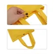 Colorful Small Canvas Grocery Tote Bag W/ Snap Closure | https://www.bestnamebadges.com