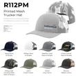 Richardson Snapback Trucker Hat w/ Leatherette Patch | https://www.bestnamebadges.com