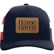 Richardson Snapback Trucker Hat w/ Leatherette Patch | https://www.bestnamebadges.com