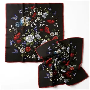 100% Mulberry Silk Square Bandanna