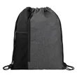 Custom Vertical Drawstring Backpack With Mesh Pocket | https://www.bestnamebadges.com