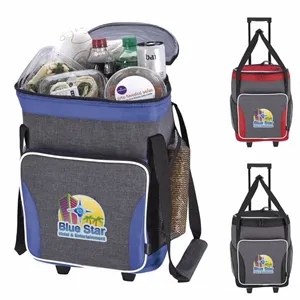Koozie® Two-Tone Tailgate Rolling Cooler | https://www.bestnamebadges.com