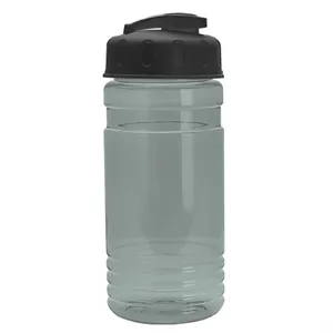 Garyline® RPET Bottle with Flip-Top Lid - 20 oz. | https://www.bestnamebadges.com